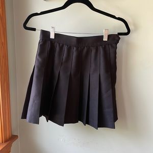 LOS ANGELES APPAREL pleated black tennis skirt
